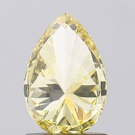 0.90 Carat Pear Shape Fancy Yellow Color Lab Grown Diamond | Diamond For Personalized Gift - Jay Amar Gems