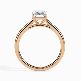 1 ct Radiant Moissanite Diamond Solitaire Ring