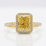 Rectangle engagement ring with elegant diamond sparkle and luxury design