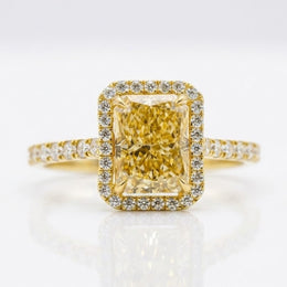 Rectangle engagement ring with elegant diamond sparkle and luxury design