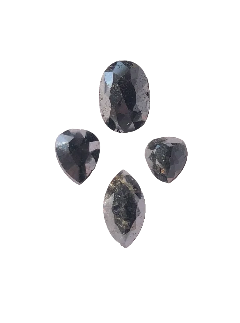 Multi Shape Black Natural Diamond