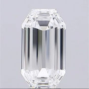 4.03 Ct CVD lab grown diamond in modified octagon step cut, geometric loose diamond with step facets for custom engagement ring or fine jewelry