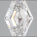 2.34 Ct CVD lab grown diamond in long kite hexagonal step cut, unique geometric loose diamond for custom engagement ring or fine jewelry