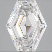 2.34 Ct CVD lab grown diamond in long kite hexagonal step cut, unique geometric loose diamond for custom engagement ring or fine jewelry