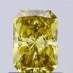  intense yellow colour radiant Cut Fancy Intense Yellow Lab Grown Diamond