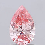vivid pink colour diamond pear Shaped Fancy Vivid Pink Lab Grown Diamond