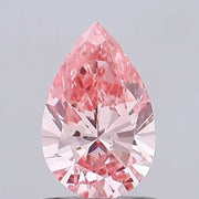 vivid pink colour diamond pear Shaped Fancy Vivid Pink Lab Grown Diamond