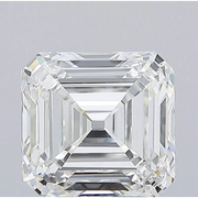 4.02 Ct Antique Asscher Cut Lab Grown Diamond Vintage Step Cut Statement Stone