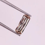 3.23 Ct champagne lab grown diamond elongated criss cut cushion shape, VS clarity loose diamond for custom engagement ring or fine jewelry