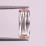 1.89 Ct champagne lab grown diamond with elongated criss cut cushion shape, VS clarity elegant loose diamond for custom engagement ring or fine jewelry