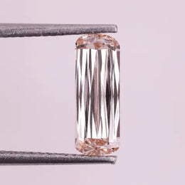 1.89 Ct champagne lab grown diamond with elongated criss cut cushion shape, VS clarity elegant loose diamond for custom engagement ring or fine jewelry