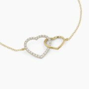 diamond heart pendant with rose gold pendant detailing and luxurious pendant necklace elegance.