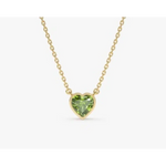 6.60 Ct genuine green gemstone pendant necklace with vibrant green color and elegant design, ideal for luxury fine jewelry and statement styling
