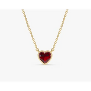 6.60 Ct genuine red gemstone pendant necklace with rich deep color and bold elegant design, perfect for statement fine jewelry and special occasion wear