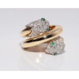 Fashion lab created gemstone ring with citrine stone and brilliant diamond highlights