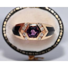 Modern lab created gemstone ring with aquamarine center and brilliant white diamonds
