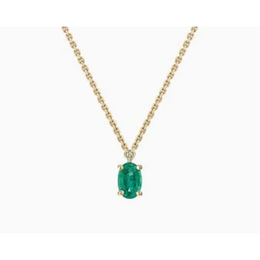 0.21 Ct genuine green gemstone pendant necklace with soft green color and delicate design, perfect for minimal fine jewelry and everyday styling