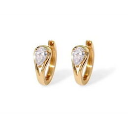 0.60 Ct lab grown pear cut diamond earrings for women in elegant pear shape design