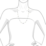 1.25 Ct genuine multicolour gemstone pendant necklace with artistic blend of colors and elegant design, perfect for unique fine jewelry and stylish wear