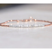5.30 Ct grey Colored Diamond rough diamond for bracelet with raw gemstone styling