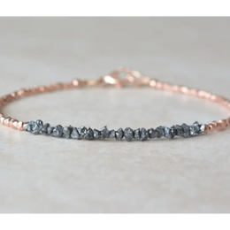 6.20 Ct blue rough diamond bracelet in elegant luxury style And Women Like Diamond 