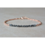 6.20 Ct blue rough diamond bracelet in elegant luxury style And Women Like Diamond 