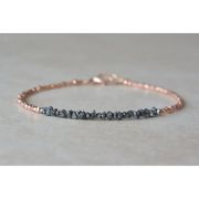 6.20 Ct blue rough diamond bracelet in elegant luxury style And Women Like Diamond 