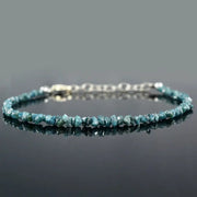 Natural Rough Diamond Bracelet with raw uncut diamonds set in elegant handmade jewelry design