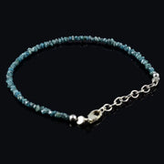 Natural Rough Diamond Bracelet with raw uncut diamonds set in elegant handmade jewelry design