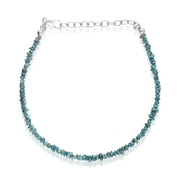 Natural Rough Diamond Bracelet with raw uncut diamonds set in elegant handmade jewelry design
