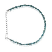 Natural Rough Diamond Bracelet with raw uncut diamonds set in elegant handmade jewelry design