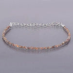 Natural Rough Diamond Bracelet with raw uncut diamonds – minimalist luxury fine jewelry bracelet for women