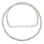 30 Carat Luxury grey rough necklace beads with natural gemstone brilliance