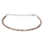 Natural Rough Diamond Bracelet with raw uncut diamonds – minimalist luxury fine jewelry bracelet for women