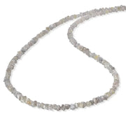 30 Carat Luxury grey rough necklace beads with natural gemstone brilliance