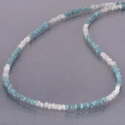 2.5 mm to 3.5 mm white and blue Colored beads with luxury jewelry styling