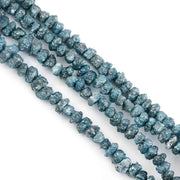 blue diamond beads, rough strand, rough stone diamond, rough synthetic diamonds, rough lab grown diamond