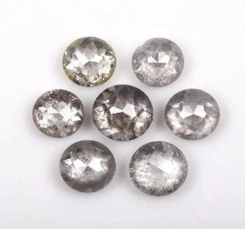 0.70 Ct , Salt and Pepper Round Rose Cut Minimal Diamond, Engagement Ring Jewelry Diamond, Best Price Diamond