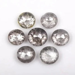 0.70CT Round Rose Cut Salt & Pepper Loose Diamond