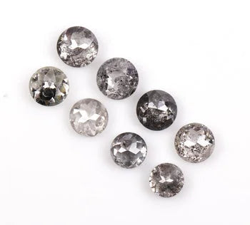 Salt & Pepper Round Cut Diamond