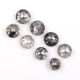 Salt & Pepper Round Cut Diamond