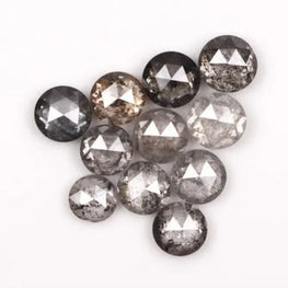 Salt & Pepper Rose Cut Diamond