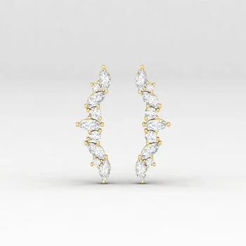 Marquise Shape Delicated Stud Earrings