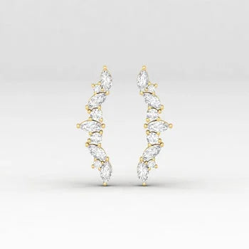 Marquise Shape Delicated Stud Earrings