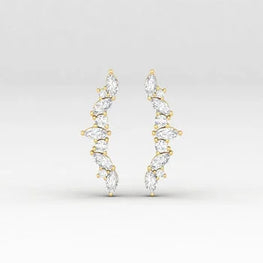Marquise Shape Delicated Stud Earrings