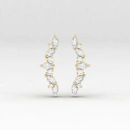 Marquise Shape Delicated Stud Earrings