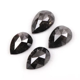 0.99Ct Pear Shape Natural Salt & Pepper Diamond