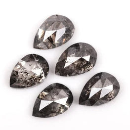1.17Ct Pear Shape Salt & Pepper Diamond