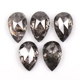 1.17Ct Pear Shape Salt & Pepper Diamond