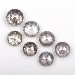 0.70CT Round Cut Salt & Pepper Loose Diamond